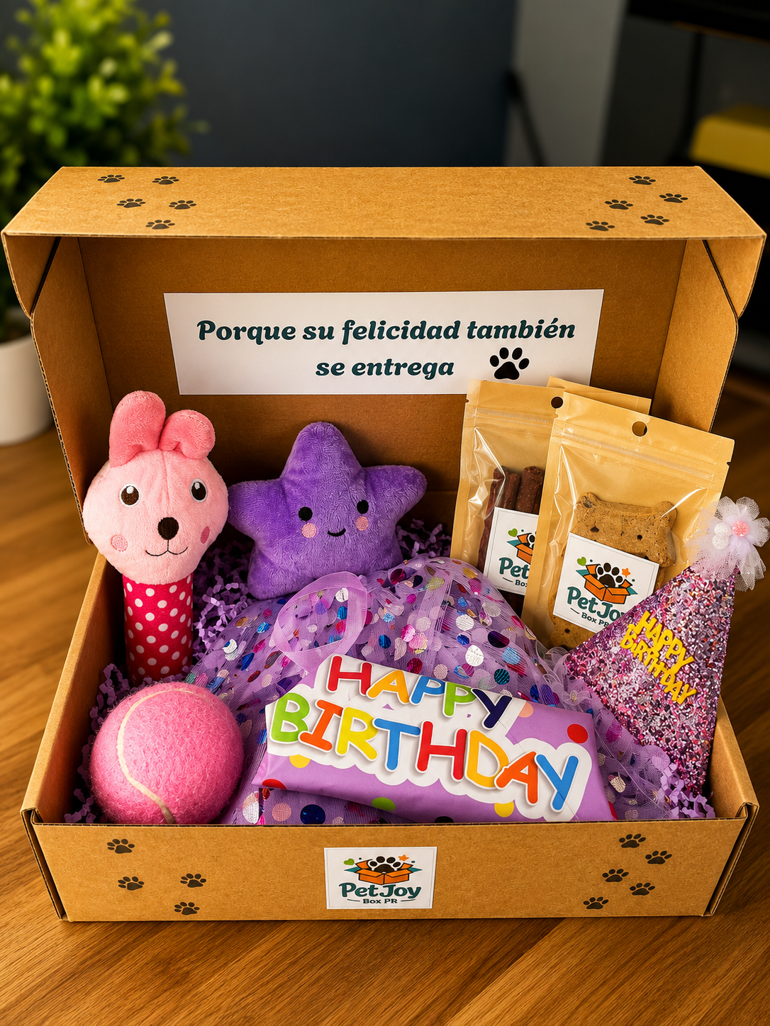 Pet Joy box cumpleaños