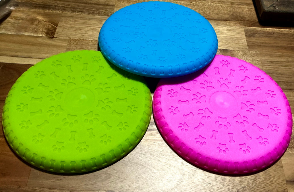 Disco de goma para perro